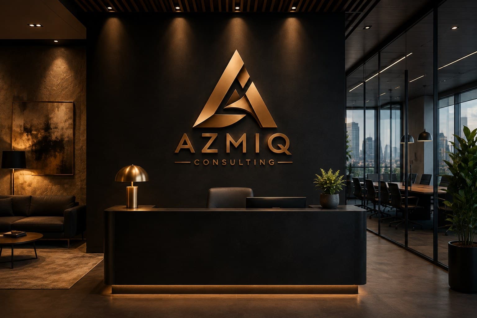 Azmiq Consulting reception and lobby